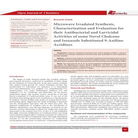 Open Journal of Chemistry