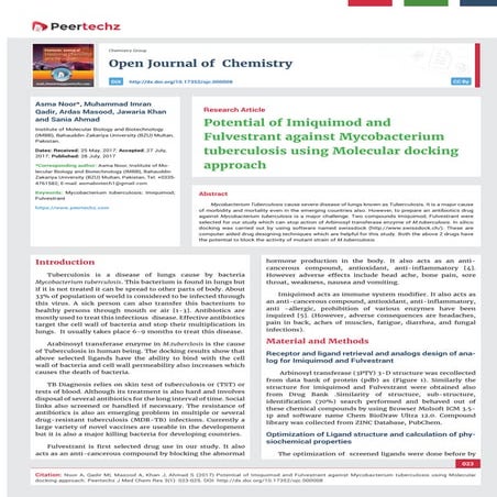 Open Journal of Chemistry