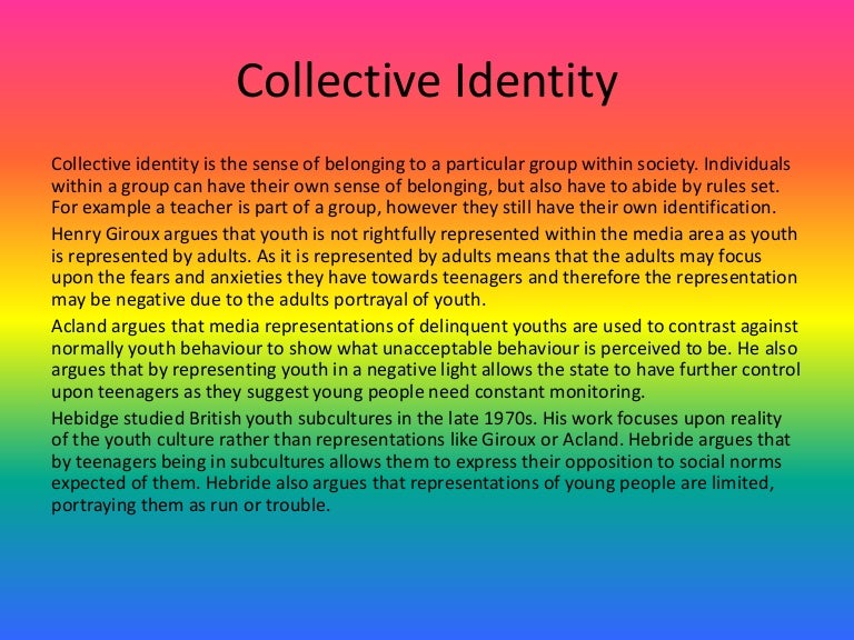 Collective identity