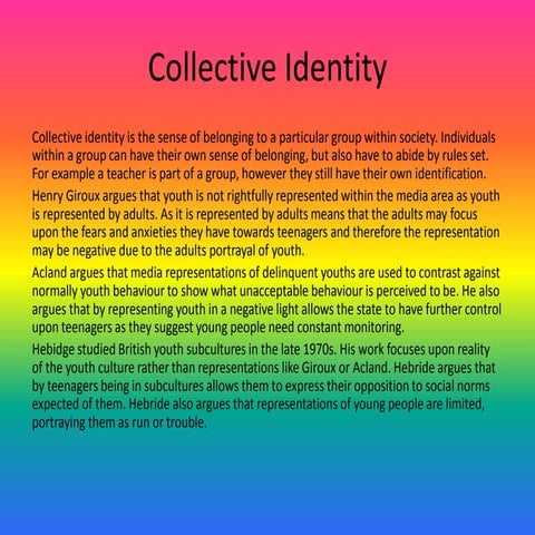 Collective identity