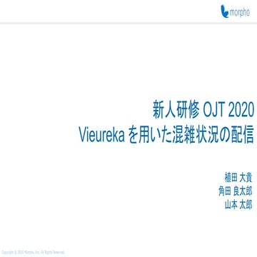 Vieurekaを用いた混雑状況の配信