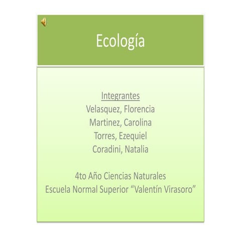 Ecología en Extinción
