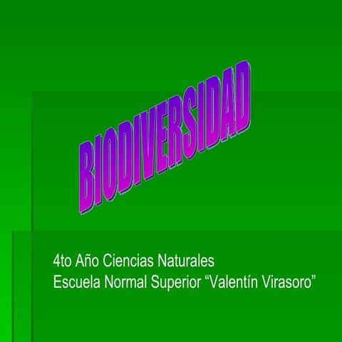 Biodiversidad en Extinción