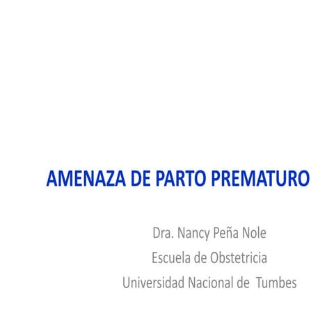 Ok amenaza de parto prematuro