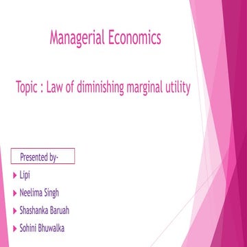 law of diminishing marginal utility