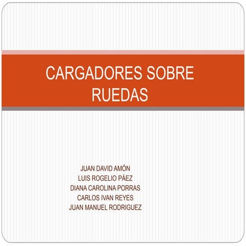 cargadores sobre ruedas