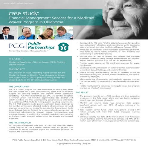 PCG Human Services, Infographic | PDF