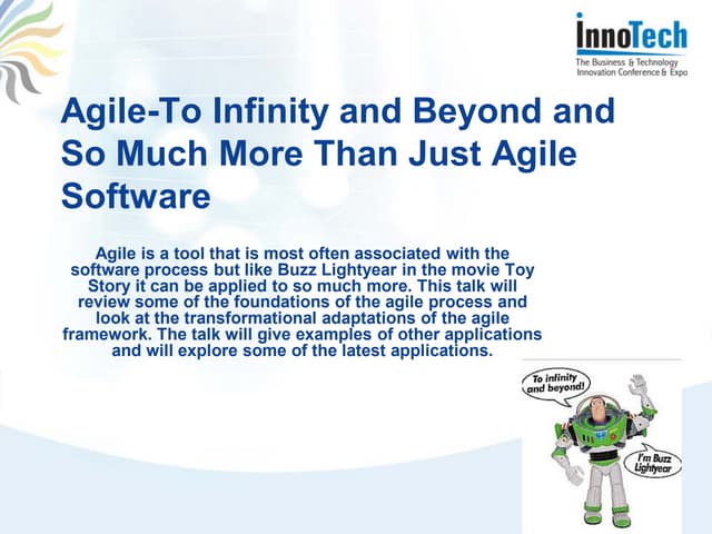 Agile- To Infinity and Beyond