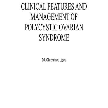 POLYSYSTIC OVARIAN SYNDROME