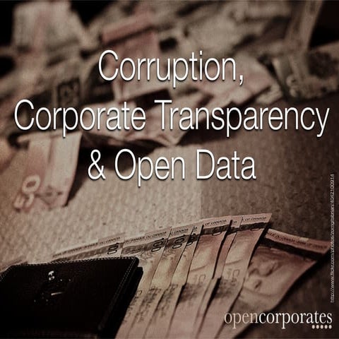 Corruption, corporate transparency and open data