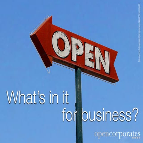Open data: what's in it for business?