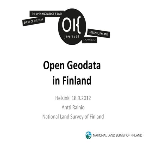Open geodata in Finland