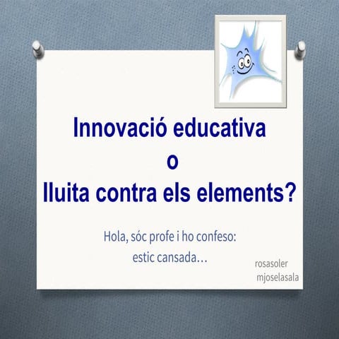 Jornada Innovació educativa/ Homenatge Carme Barba (2015)