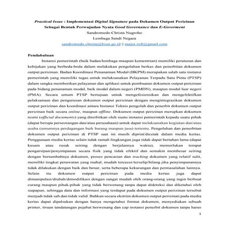 (paper) Implementasi Digital Signature pada E-Government