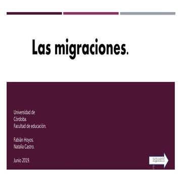 Migraciones 