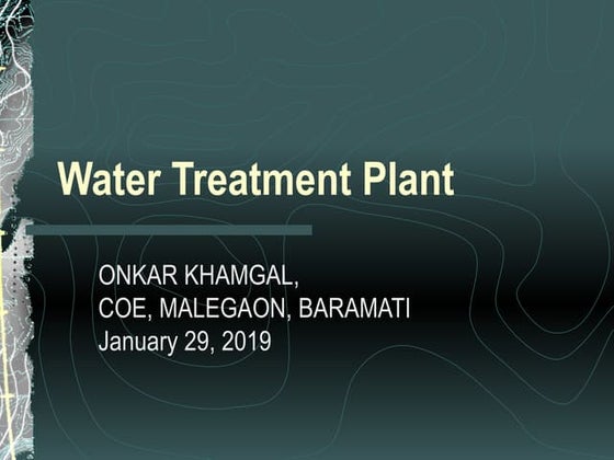 water treatment plant ppt | PPSX