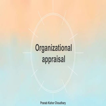 Organizational Appraisal