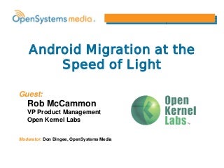 oklabswebinarandroidmigrationatthespeedo