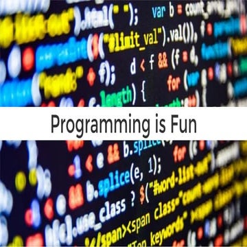 Programming is Fun par Francis BELLANGER