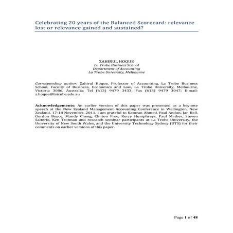 Ok (review ) celebrating 20 years of the balanced scorecard