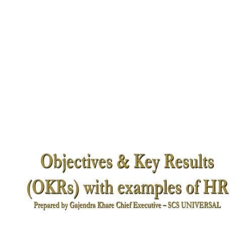 OKR for HR Management