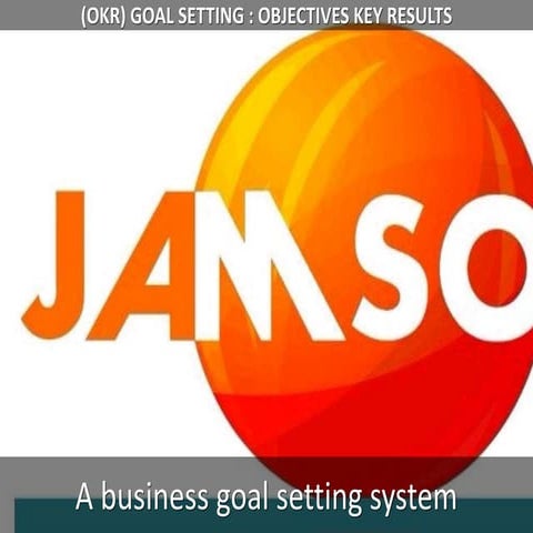 (OKR) Goal setting : Objectives Key Results
