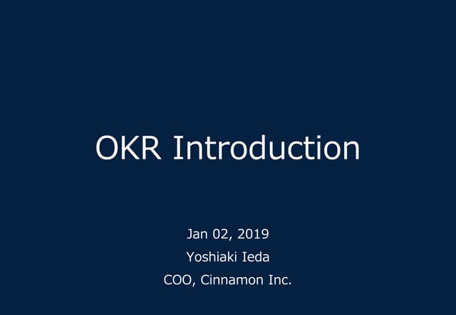 OKR introduction