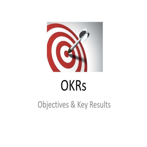 OKRs - a brief introduction