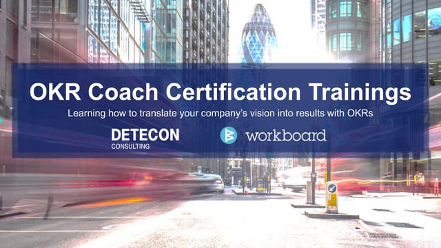 OKR COACH CERTIFICATION TRAINING