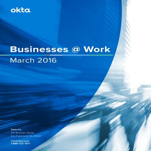 Okta: "Businesses at work march 2016"