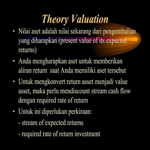  VALUATION 