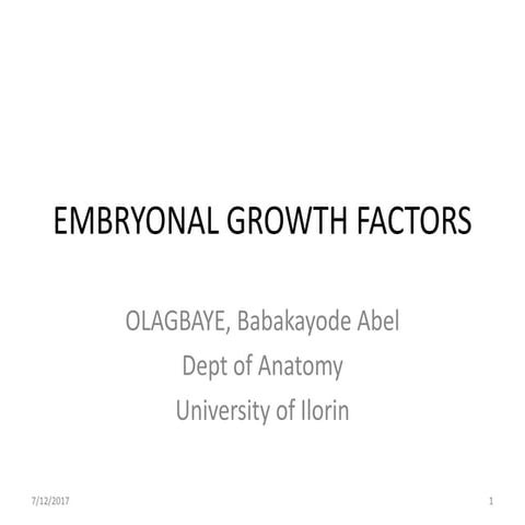 Olagbaye B.A  Embryonal gf