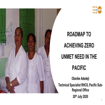 Abstract presentation: Olanike Adedeji (Roadmap to Achieving Zero Unmet Need ...