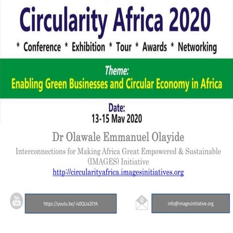 Olayide.cresting presentation on circularity africa 2020