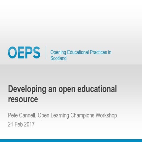 Developing an OER