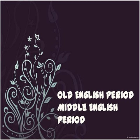 Old and middle english