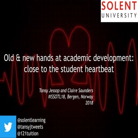 Old and new hands at academic development