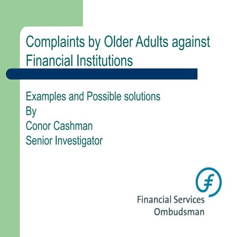 Older Adults Presentation Conor Cashman