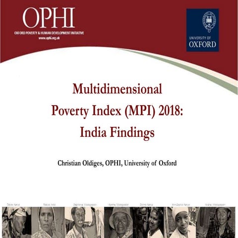 Power of partnership conference: Presentation: Multidimensional poverty index...