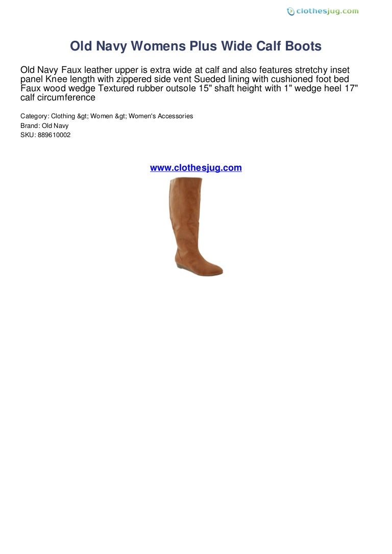 navy wide calf boots