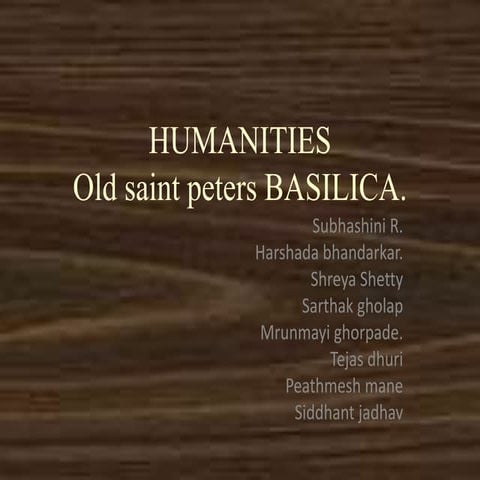 Old saint peter’s basilica