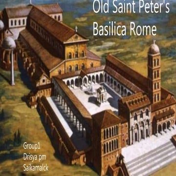 Old saint peter’s basilica ,Rome