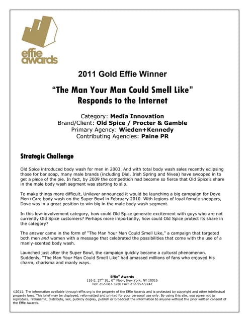 Old spice case study