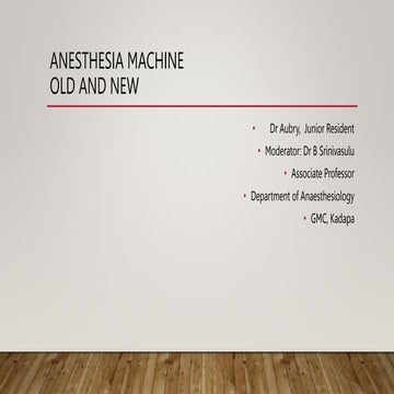 old vs new anesthesia machine comparison