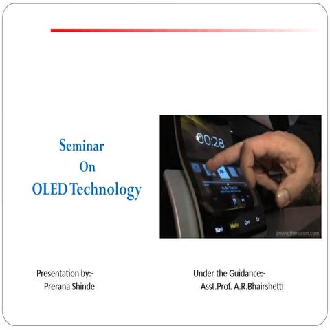 Seminar preparation on OLED technology ppt