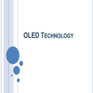 OLED technology Seminar Ppt