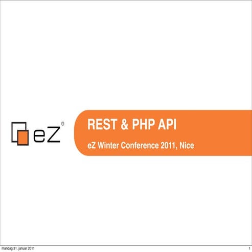 Ole marius smestad - REST & PHP API : how to turn eZ Publish into a multi-cha...
