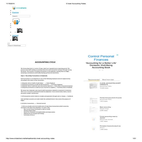 O level accounting notes