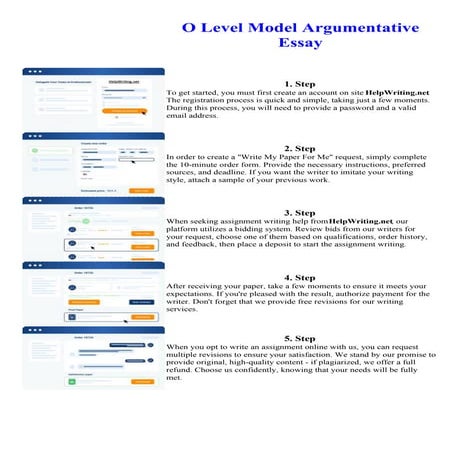 O Level Model Argumentative Essay. Online assignment writing service.