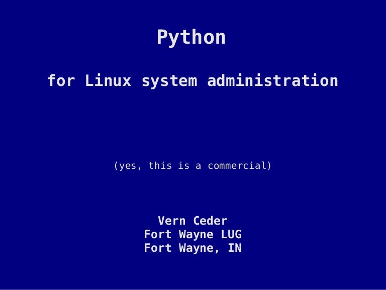 Python Linux System Administration Pdf – HFZA